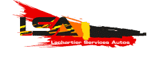 Logo dynamique lechartier-actiglass Carcassonne, style sportif LSA pour services autos modernes